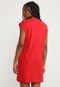 Vestido Colcci Curto Lettering Vermelho - Marca Colcci