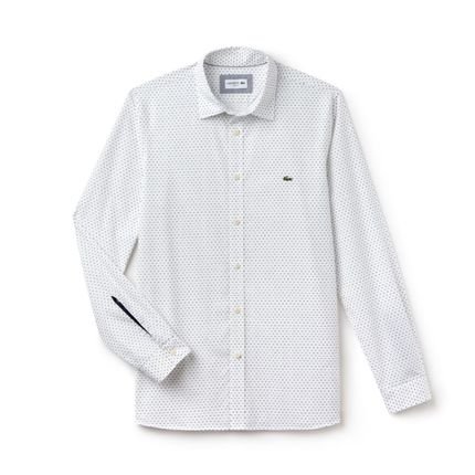 Camisa  Manga Longa Lacoste Branco - Marca Lacoste