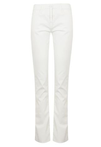 Calça Sarja Calvin Klein Jeans Flare Case Off White