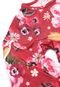 Vestido Colorittá Infantil Flores Vinho - Marca Colorittá