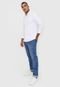 Calça Jeans Calvin Klein Slim Estonada Azul - Marca Calvin Klein