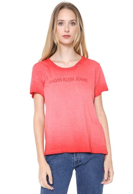 Blusa Calvin Klein Jeans Mullet Vermelha - Marca Calvin Klein Jeans