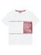 Conjunto Infantil Menino Camiseta   Bermuda Milon Branco - Marca Milon