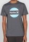 Camiseta Hurley Circle Dye Logo Grafite - Marca Hurley