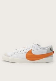 Tenis Lifestyle Blanco-Gris-Naranja Nike Blazer Low '77 Jumbo