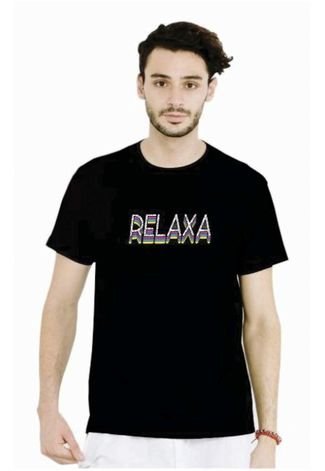 Kit Camiseta Manga Curta Relaxado R Preto/Branco