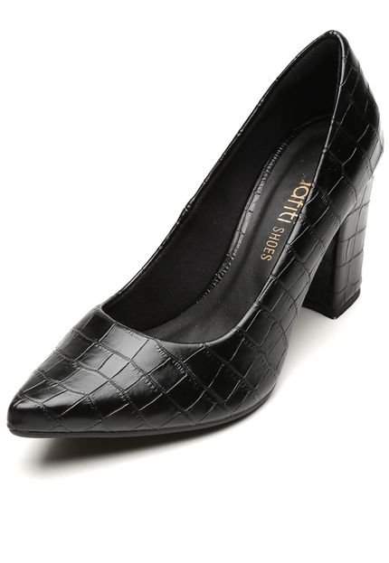 Scarpin DAFITI SHOES Croco Preto - Marca DAFITI SHOES