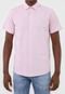 Camisa Forum Slim Logo Rosa - Marca Forum