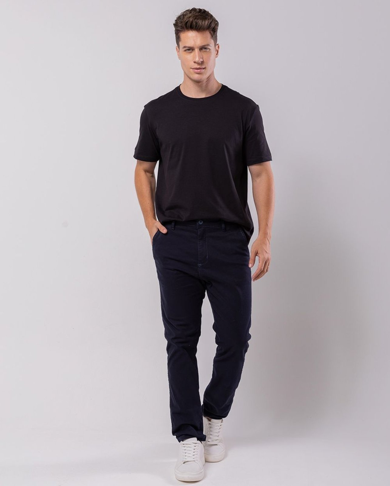 Calça Chino Masculina 11000 Marinho Consciência - Marca Consciência