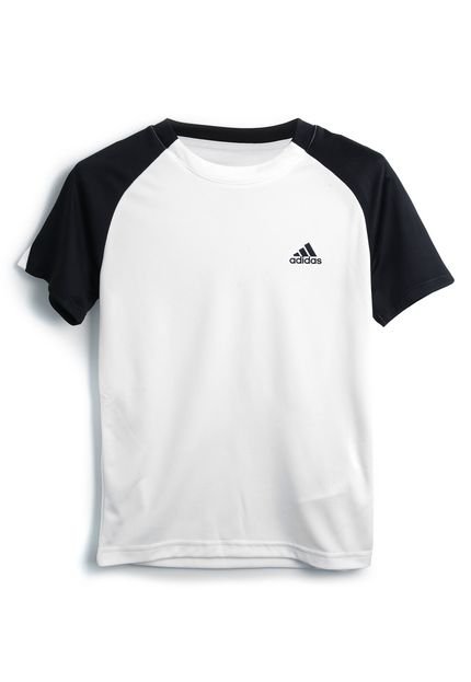 Camiseta adidas Menino Lettering Branca - Marca adidas Performance