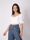 CROPPED LAISE MANGA BUFANTE BRANCO - Marca RAIZZIS