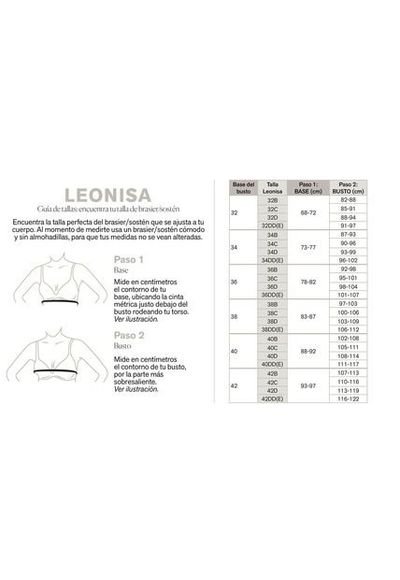 Talla de brasier cheap leonisa