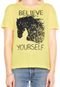 Camiseta Letage Believe Yourself Amarela - Marca Letage