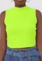 Regata Cropped Lunender Gola Alta Verde - Marca Lunender