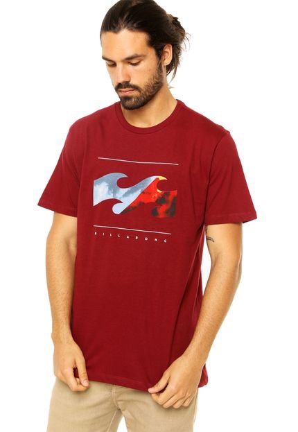 Camiseta Billabong Contrary Vinho - Marca Billabong