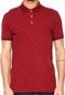 Camisa Polo Malwee Estampada Vinho - Marca Malwee