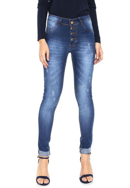 Calça Jeans GRIFLE COMPANY Skinny Botões Azul - Marca GRIFLE COMPANY