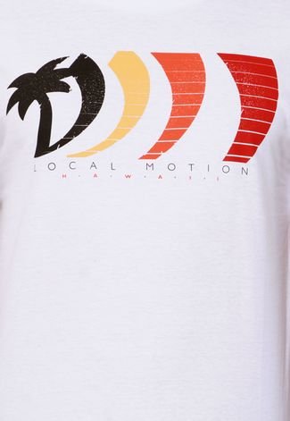 Camiseta Local Motion Hokilatah Branca