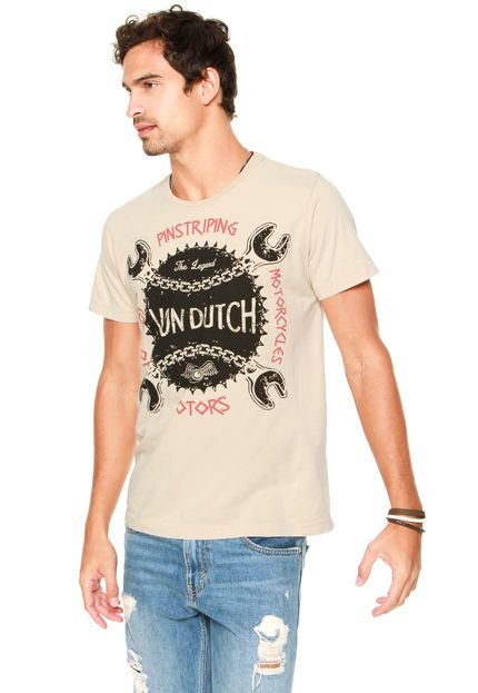 Camiseta Von Dutch Von Wrench Bege - Marca Von Dutch 