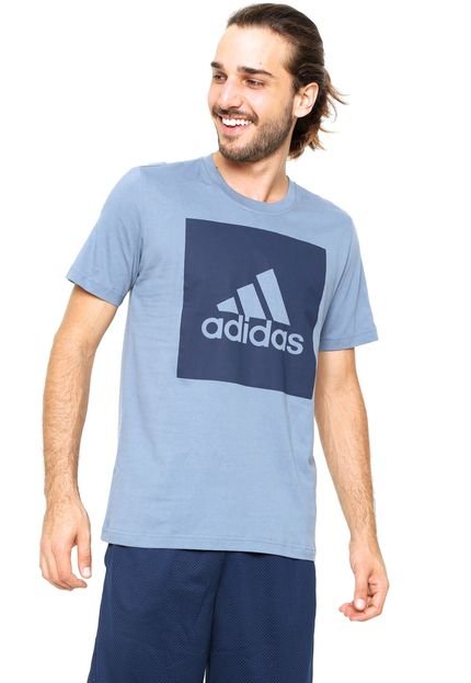 Camiseta adidas Performance Biglogo Azul - Marca adidas Performance