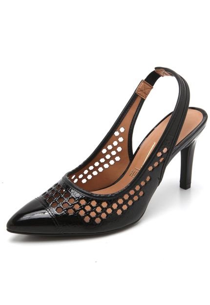 Scarpin Vizzano Lasercut Preto - Marca Vizzano