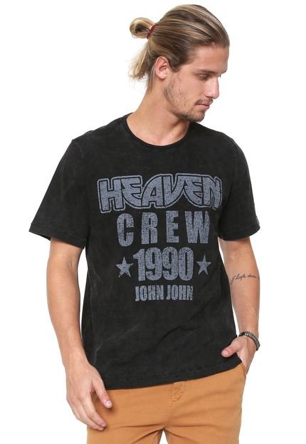 Camiseta John John Heaven Crew Preta - Marca John John