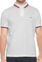 Camisa Polo Tommy Hilfiger Reta Texture Branca - Marca Tommy Hilfiger
