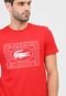 Camiseta Lacoste Lettering Vermelha - Marca Lacoste