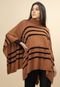 Blusa Poncho De Tricot Marrom Maia - Marca Amazonia Vital