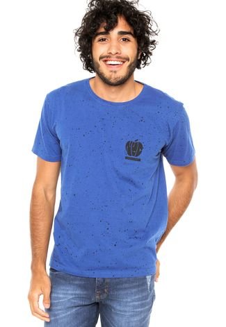 Camiseta FiveBlu Basic Splash Azul-Marinho