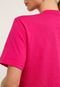 Camiseta Cropped Colcci 60's Hits Pink - Marca Colcci