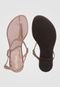 Rasteira DAFITI SHOES Tiras Nude - Marca DAFITI SHOES