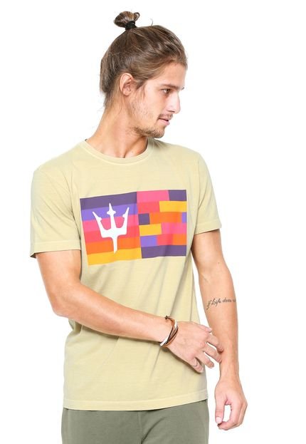 Camiseta Osklen Vintage Rubik Amarela - Marca Osklen