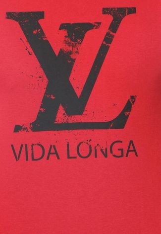 T-Shirt Cavalera Vida Longa Vermelha