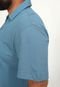 Camisa Polo Hering Reta Lisa Azul - Marca Hering