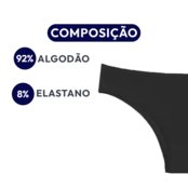 Kit 5 Calcinha Modelo Tanga A10 Preta - Marca QLC SPORT