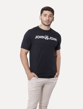 Camiseta John John Masculina JJ Logo Branca
