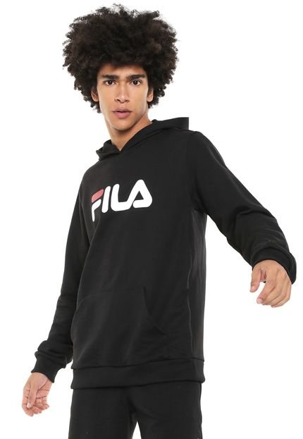 Moletom Fechado Fila Letter New Preto - Marca Fila