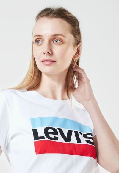Camiseta levis azul blanca y roja 2025