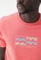 Camiseta Billabong Slim Logo Coral - Marca Billabong