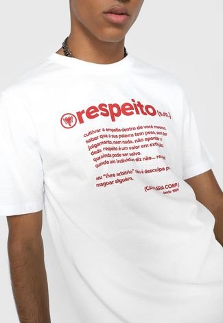 Camiseta Cavalera Calçada RJ Branca - Faz a Boa!