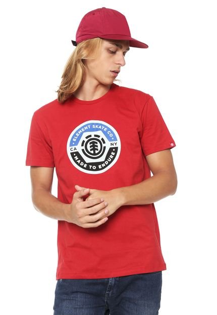 Camiseta Element Pivot Vermelha - Marca Element