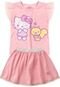 Conjunto Feminino Infantil Tule Rosa - Hello Kitty - Marca Hello Kitty