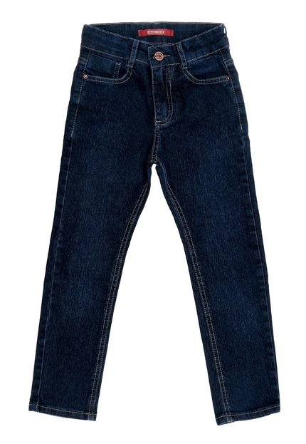 Calça Jeans Infantil Menino Skinny Azul Azul - Marca Crawling