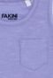 Camiseta Fakini Menina Lisa Roxo - Marca Fakini