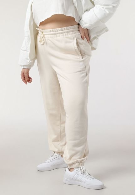 Calça de Moletom adidas Originals Plus Size Jogger Logo Off-White - Marca adidas Originals