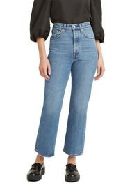 Jeans Mujer Ribcage Straight Azul Levis