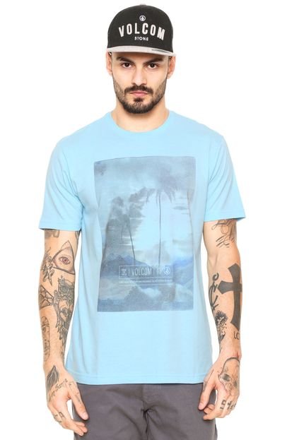 Camiseta Volcom Horizon Azul - Marca Volcom