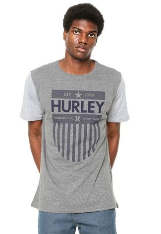 Camiseta Hurley Silk Distance Cinza