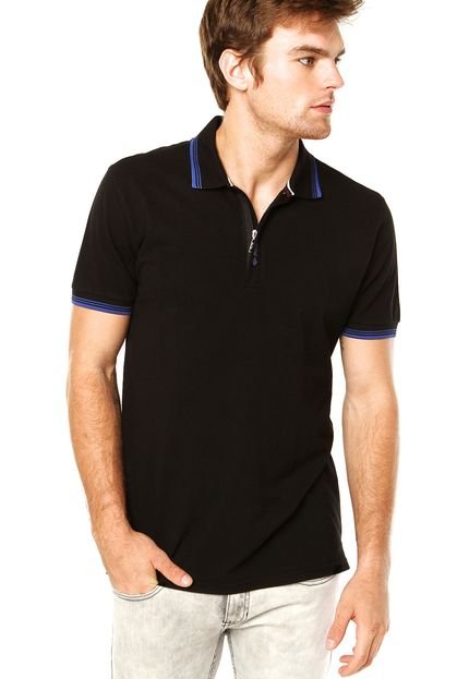 Camisa Polo Forum Preta - Marca Forum